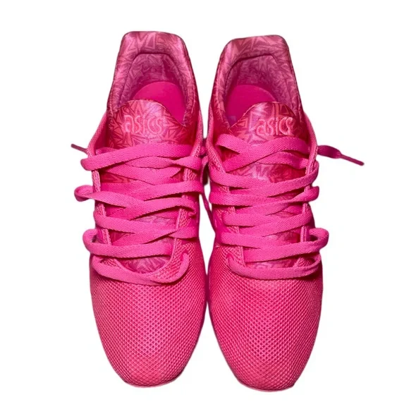 Asics Gel Kayano Running Shoes Neon Pink Trainers - Picture 8 of 8